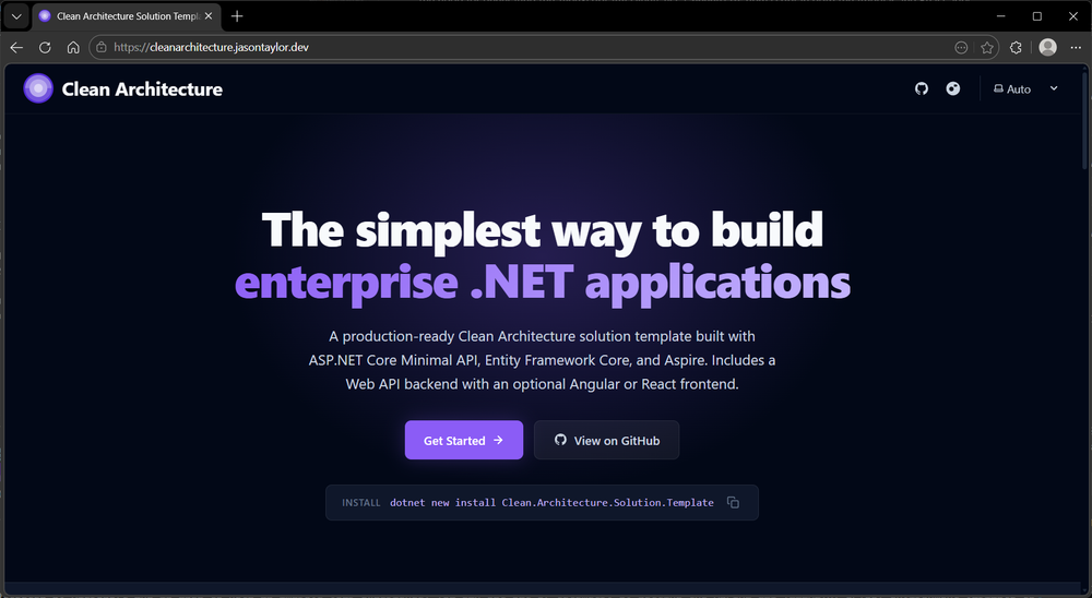 Clean Architecture documentation site