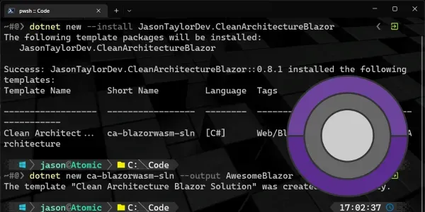 Clean Architecture Solution Template for Blazor WebAssembly